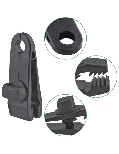 24 Clips de Lona Reutilizables Jiozermi 8.13 cm Alta Resistencia