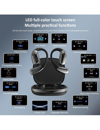 Auriculares de Traducción AI Doublepow A39 Bluetooth 5.3