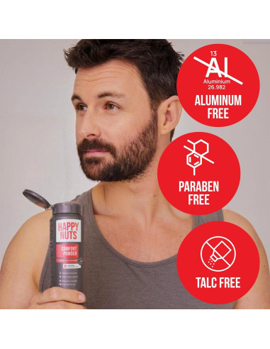 Polvo de Confort Happy Nuts 170g - Anti Rozaduras y Desodorante