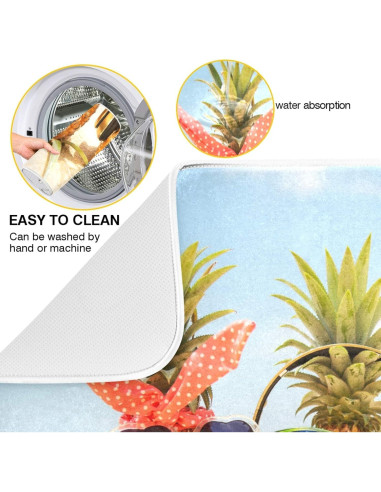 Alfombrilla de Secado de Platos QUGRL 16x18 cm Absorbente