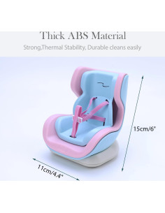 Asiento de Coche para Muñecas Thalvys - Clip Ventilación 17cm 2