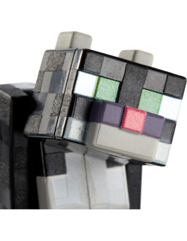 Figura de acción Gato Tuxedo Mattel Minecraft 8.26 cm