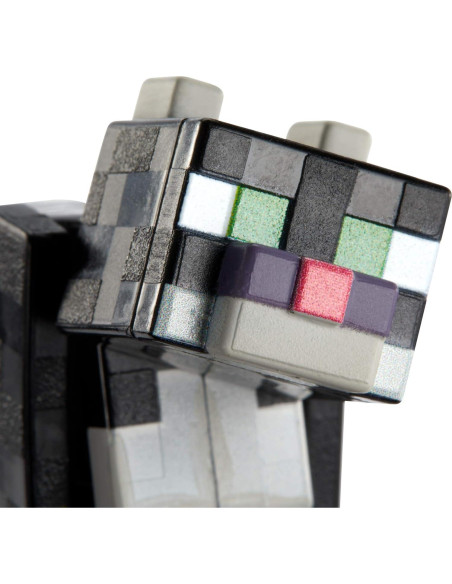 Figura de acción Gato Tuxedo Mattel Minecraft 8.26 cm