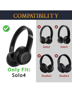 Almohadillas de Reemplazo SOULWIT para Auriculares Beats Solo4 2