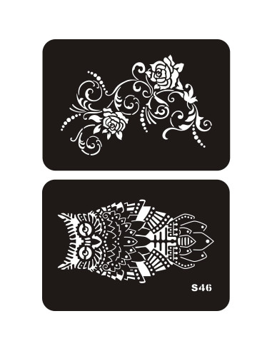 6 Plantillas de Tatuajes Temporales KOTBS A4 con 34 Patrones