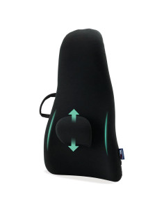 Soporte de Respaldo Alto ObusForme - Cojín Acolchado Negro