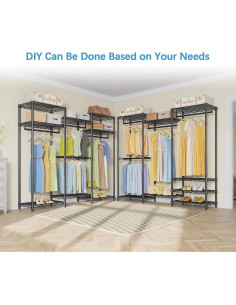 Armario Portátil VIPEK V5 Mediano Negro con 8 Estantes 2