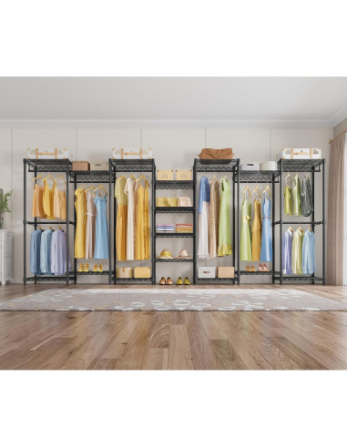 Armario Portátil VIPEK V5 Mediano Negro con 8 Estantes