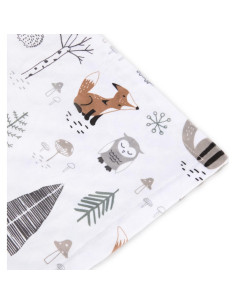 Manta para Bebés HOMRITAR Suave Minky Zorros 75 x 100 cm 2