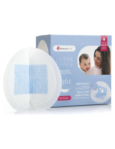 NatureBond Almohadillas Desechables para Lactancia 60 Piezas