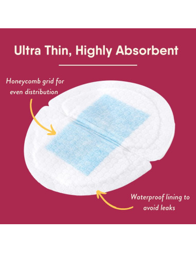 NatureBond Almohadillas Desechables para Lactancia 60 Piezas