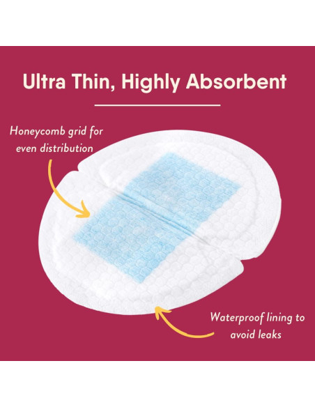 NatureBond Almohadillas Desechables para Lactancia 60 Piezas