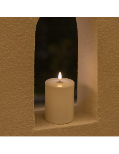 Juego de 2 Velas LED Impermeables ANGELLOONG 10x8 cm con Temporizador