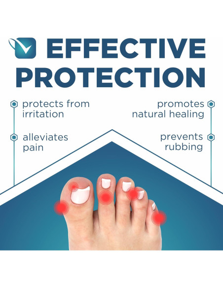 Capuchones de Gel Homergy para Dedos - Paquete de 6 Pequeños