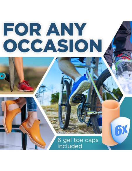 Capuchones de Gel Homergy para Dedos - Paquete de 6 Pequeños