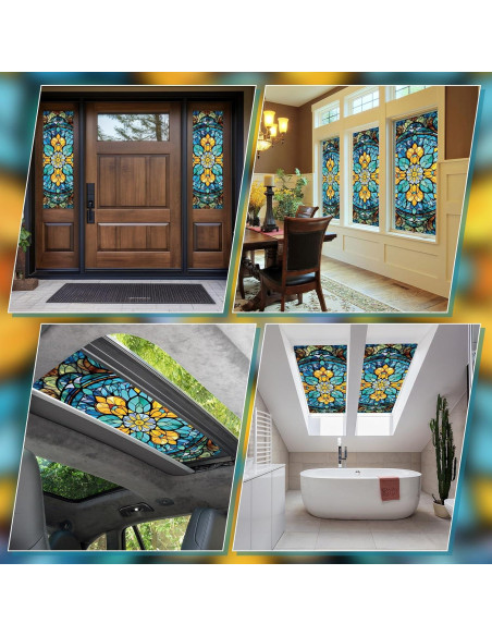 Película de Ventana Innconee 40x100 cm Multicolor Estática Película de Ventana Innconee 40x100 cm Multicolor Estática