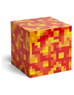 Luz de ambiente LED Minecraft Bloque de Lava 15.24 cm