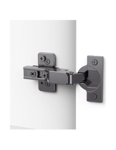 Paquete de 20 Bisagras Ocultas Chibery Cierre Suave Titanio Negro