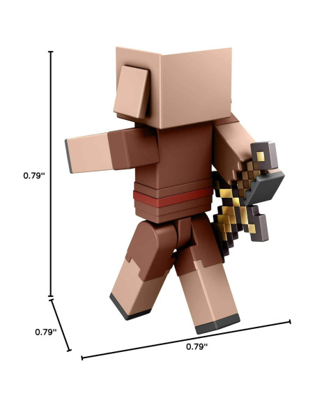 Figuras de Acción Minecraft Piglin Mattel 8.26 cm 2 Piezas