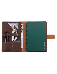 Cubierta de Cuero Robrasim A5 Hecha a Mano Marrón