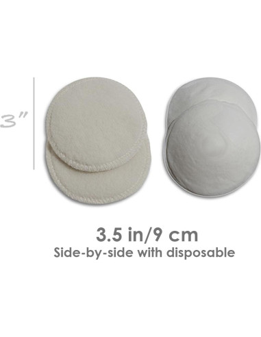 Almohadillas de Lactancia LANACare de Lana Merino - Mini 8.89 cm