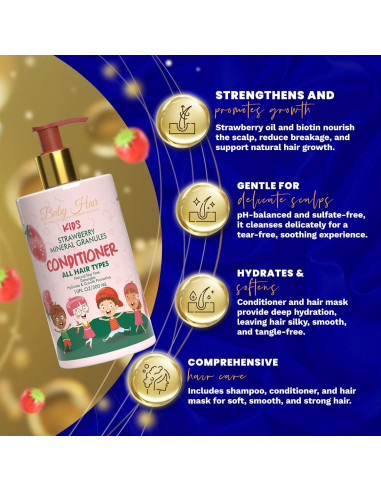 Acondicionador Mineral para Niños BABY HAIR 295 ml - Fresa