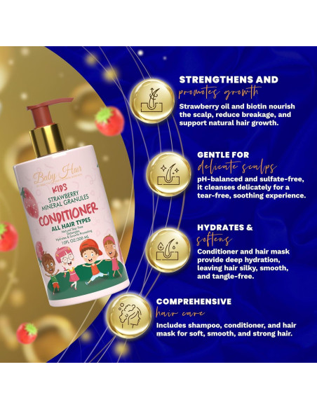Acondicionador Mineral para Niños BABY HAIR 295 ml - Fresa