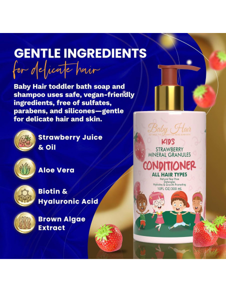 Acondicionador Mineral para Niños BABY HAIR 295 ml - Fresa
