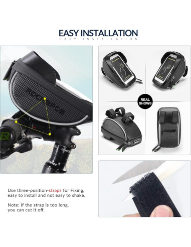 Bolsa de Manillar para Teléfono ROCKBROS Impermeable 1.5L