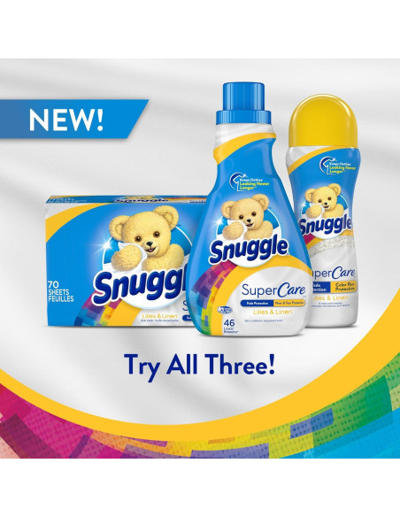 Aumentador de Fragancia Snuggle SuperCare 19 Onzas Lirios y Lino