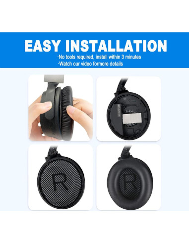 Almohadillas de Repuesto BINGLE para Auriculares Bose QC35/QC25