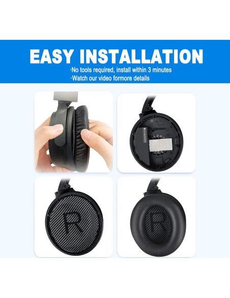 Almohadillas de Repuesto BINGLE para Auriculares Bose QC35/QC25