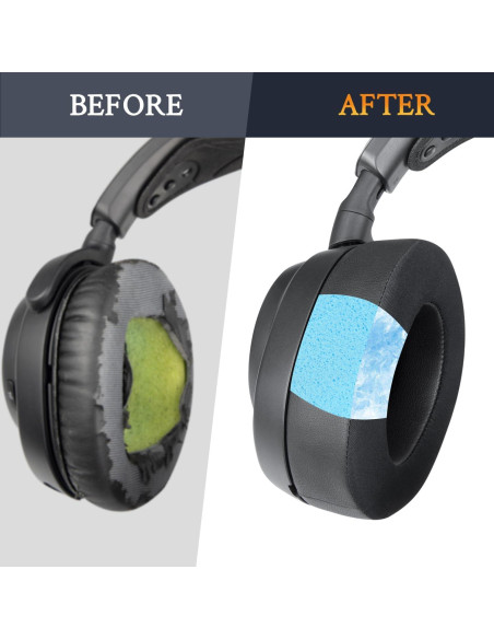 Almohadillas de Reemplazo SOULWIT Gel Refrigerante para Auriculares Steelseries Arctis Nova Pro
