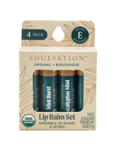 Bálsamo Labial Orgánico Soulsation - 4 Sabores Hidratantes
