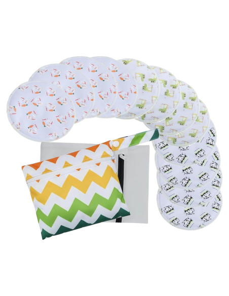 Almohadillas de Lactancia Reutilizables Soothe - 12 Piezas de Bambú Almohadillas de Lactancia Reutilizables Soothe - 12 Piezas de Bambú