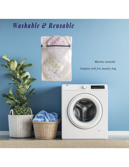 Almohadillas de Lactancia Reutilizables Soothe - 12 Piezas de Bambú Almohadillas de Lactancia Reutilizables Soothe - 12 Piezas de Bambú