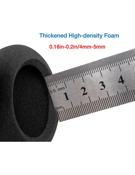 Cojines de Espuma Voarmaks 50mm para Auriculares - 5 Pares