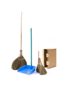 Juego de Escoba y Recogedor TTS Para el Hogar - 3 Piezas