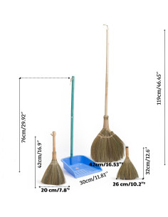 Juego de Escoba y Recogedor TTS Para el Hogar - 3 Piezas 2