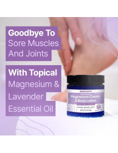 Crema de Magnesio Nocturna Vegana Basic Vigor 250mg Lavanda 2