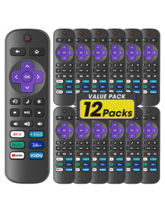 Paquete de 12 controles remotos YesBes para TV Roku