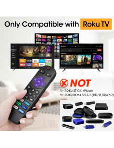 Paquete de 12 controles remotos YesBes para TV Roku 2