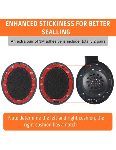 Cojines de Repuesto para Auriculares Studio 2 y 3 - Negro