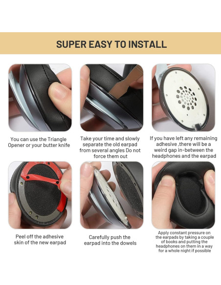 Cojines de Repuesto para Auriculares Studio 2 y 3 - Negro