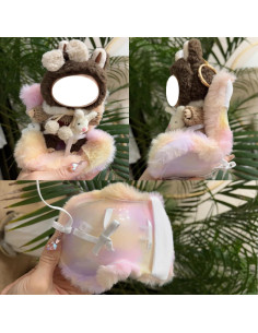 Asiento de Coche NUJOLI para Muñecas La-bubu con Cojín Suave 2