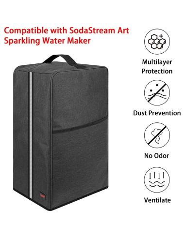 Cubierta de Polvo Kingshion para Máquina SodaStream Art 28x25x45cm