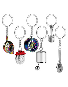 Llavero de Metal HNYYZL 6 Piezas Temáticas de Automóvil