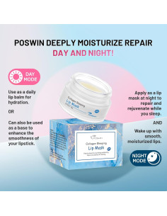 Mascarilla Labial Nocturna POSWIN 15g - Hidratación y Colágeno 2