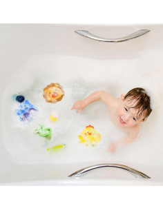 Esponjas de Baño para Niños Pumwoy 4 Pcs Animales Coloridos 2