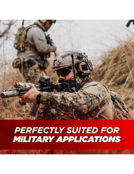 Adaptador Riel ARC Tesorrio para Auriculares Tácticos Negro